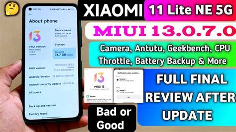 Full Review Xiaomi 11 Lite Ne 5g After Miui 13 0 7 0 Update Camera