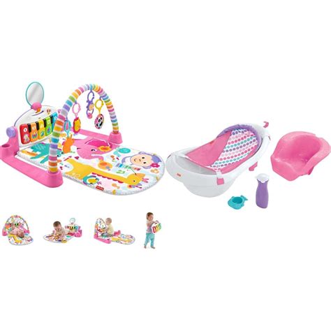 Amazon Fisher Price Deluxe Kick Play Piano Gym Pink Fisher