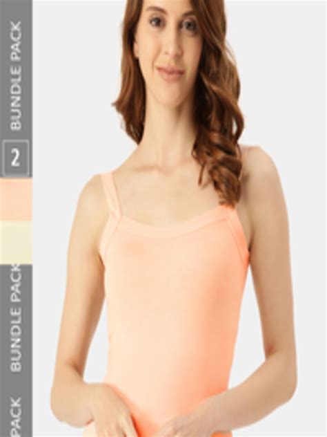 Buy Dressberry Pack Of 2 Non Padded Pure Cotton Camisoles Camisoles For Women 21877624 Myntra