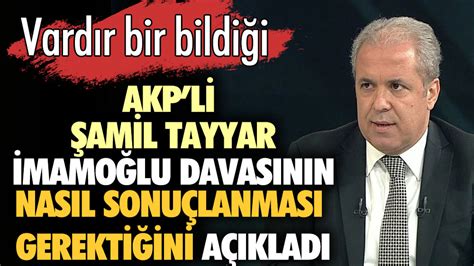 Akp Li Amir Tayyar Ekrem Mamo Lu Davas N N Nas L Sonu Lanmas