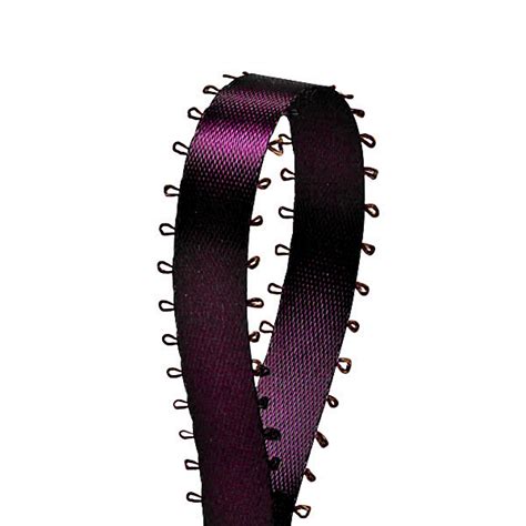 3 16 Double Face Satin Picot Ribbon Feather Edge 50 Yds Plum Walmart