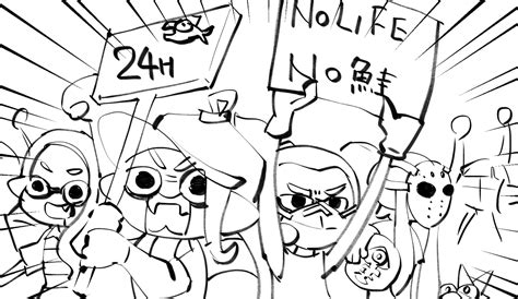 スプラトゥーン「2022 2 今月描いた絵を晒そう スプラトゥーン 」こいけ🍆の漫画