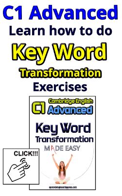 C Advanced Key Word Transformation Exercises