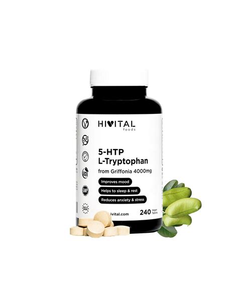 Comprar Hivital 5 Htp L Triptofano 100mg 240 Comprimidos Veganos A Precio De Oferta