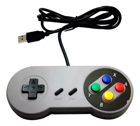 Controle Super Nintendo Snes Joystick Usb Jogos Emulador Pc Mercadolivre