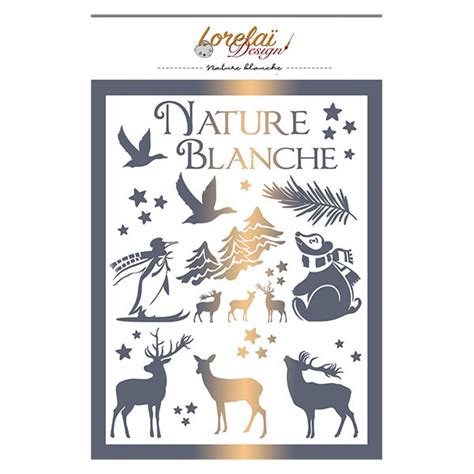 Pochoir Nature Blanche X Scrapmalin