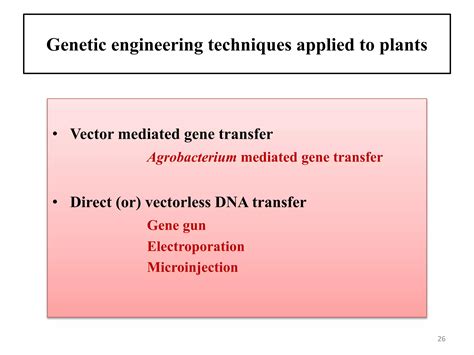 Genetic Engineering And Development Of Transgenic Plants Ppt