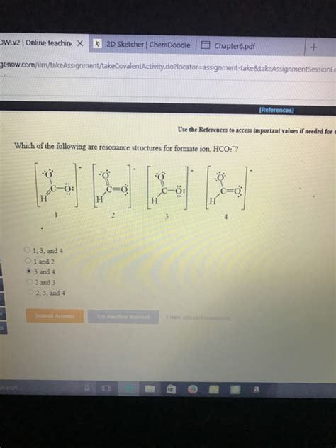 Solved Which of the following are resonance structures for | Chegg.com