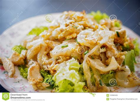 Fried noodles with chicken stock photo. Image of chinese - 123062428