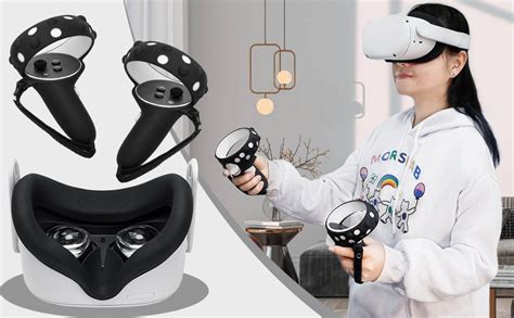 Funda De Agarre De Control Con Cubierta Facial Para Meta Oculus Quest