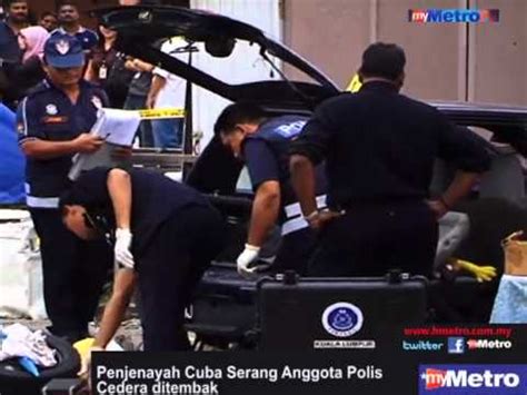 Penjenayah Cuba Serang Anggota Polis Cedera Ditembak Youtube