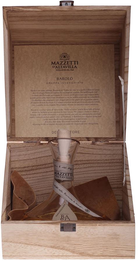 Mazzetti DAltavilla Decantore Grappa Di Nebbiolo