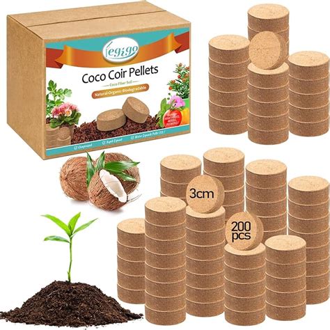 Amazon Legigo Pcs Mm Organic Coco Coir Pellets For Plants