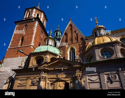 Poland Krakow Sigismund S Cathedral And Chapel As Part Of Royal Castle