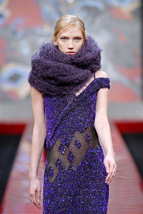 2000s Runway Guy Laroche Purple Sequin Maxi Dress For Sale at 1stDibs
