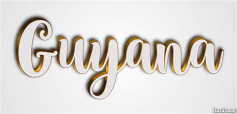 Guyana Text Effect and Logo Design Country