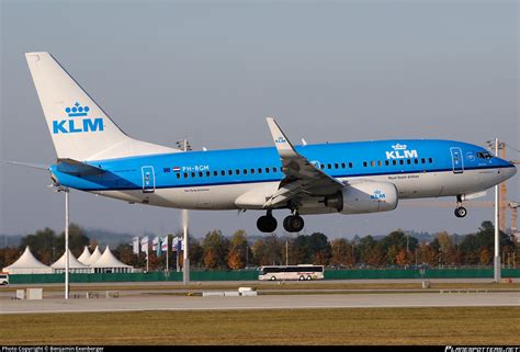 PH BGM KLM Royal Dutch Airlines Boeing 737 7K2 WL Photo By Benjamin