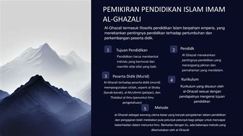 Ppt Pemikiran Filsafat Pendidikan Islam Al Ghazali Powerpoint