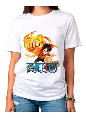 Camisa Camiseta Anime One Piece Luffy Branca Unissex Parcelamento Sem