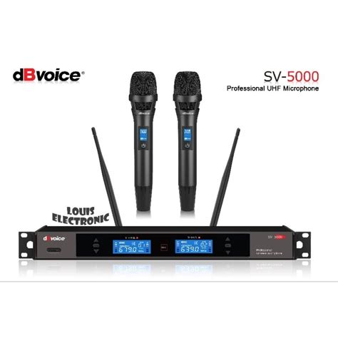 Jual Professional Microphone Wireless UHF DBvoice SV 5000 Bisa Ganti