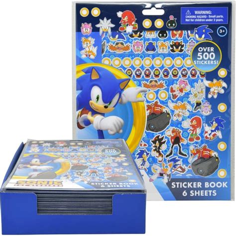 Amazon Sonic The Hedgehog Sticker Pack Ultimate Set 600 Sonic