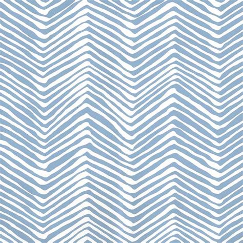 Alan Campbell Petite Zig Zag French Blue Wallpaper Off Samples