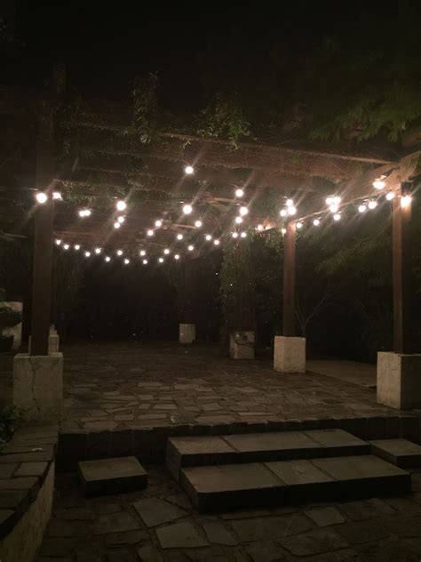 Lighted Pergola