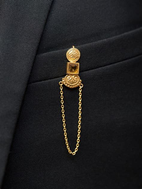 Gold Brooch For Men Suits Men S Suit Gold Leaf Rose Brooch Brooch Men