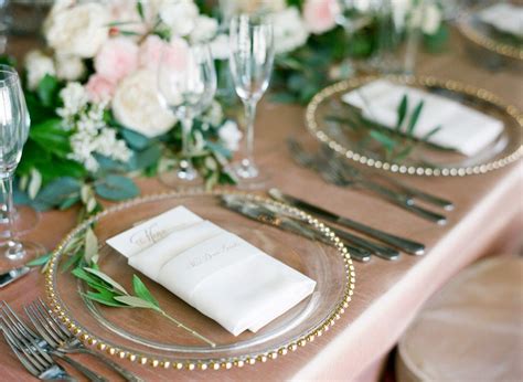 Romantic San Ysidro Ranch Summer Wedding | Wedding table settings ...