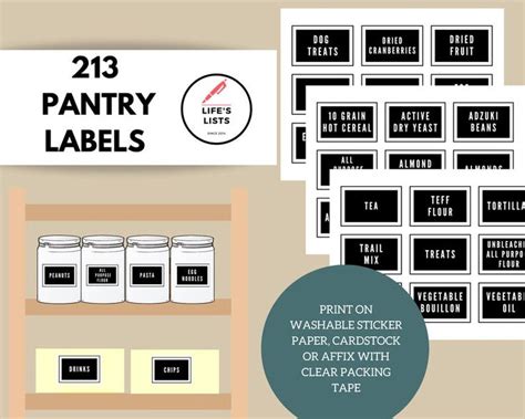 Pantry Labels Pantry Organization System Spice Labels - Etsy | Pantry ...