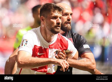 Bruno Petkovi L Of Croatia And Arlind Ajeti R Of Albania Seen In