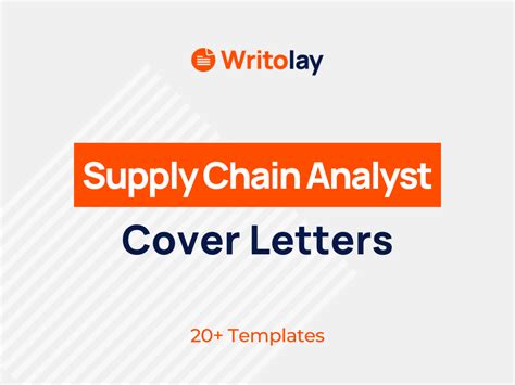 Supply Chain Analyst Cover Letter Example Templates Writolay