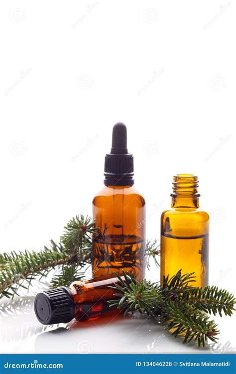 Spruce Essential Oil Stock Photo Image Of Relaxation 134046228