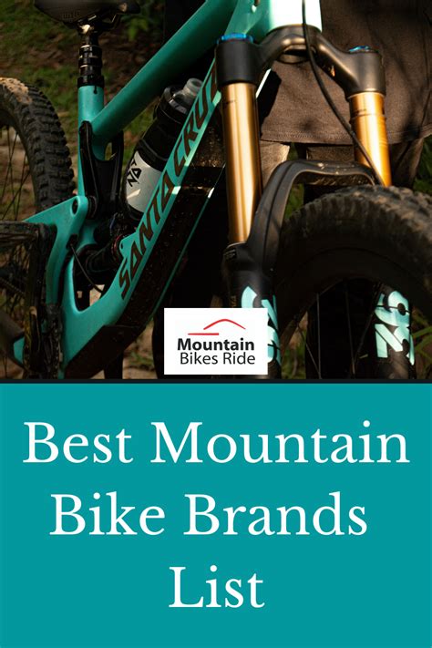 Best Mountain Bike Brands List | Mountain bike brands, Mountain bike ...