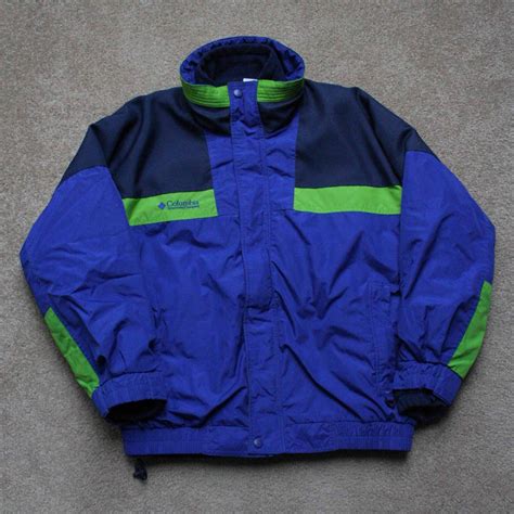 Columbia 90s Nylon Zip Up Coat W Removable Fleece Liner Grailed