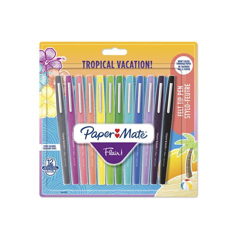 Feutre Ecriture Flair Original Tropical Assortis X12 NEWEL Le Lot De