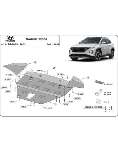 Cubre Carter Metalico Hyundai Tucson Desde Hasta