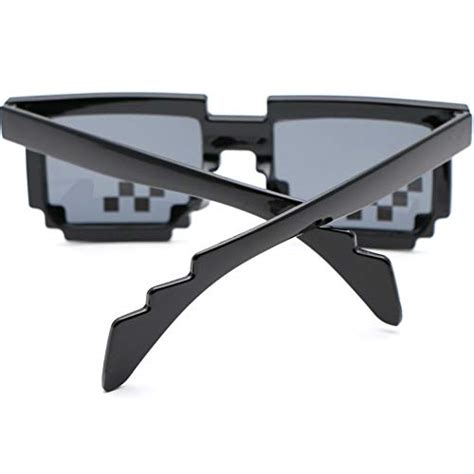 Oeyeo Thug Life Glasses 8 Bit Pixelated Mosaic Gamer Mlg Photo Props