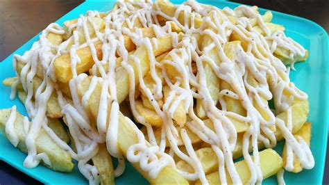 Mayo Garlic Fries That Tastes Incredibly Delicious French Fries Recipe Mayo Garlic Sauce Youtube