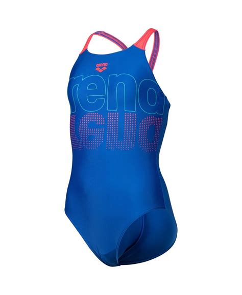 Dívčí Plavky Arena Feel Girls Graphic V Back Swimsuit Arena Shop