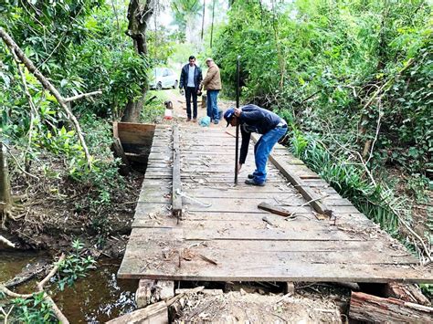 Prefeitura Reforma Ponte Sobre O C Rrego Bonito Junto Ao Bnh