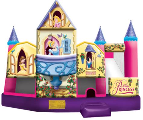 Disney Princess Slide Bouncer Obstacle Course Combo Inflatable Eds