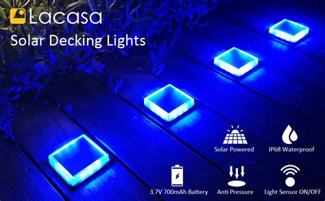 Lacasa Luci Solari Da Giardino LED Lampada Da Esterno Auto On Off Per