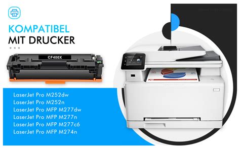 4er Pack 201X 201A CF400X CF400A Tonerkartusche für Toner HP Color