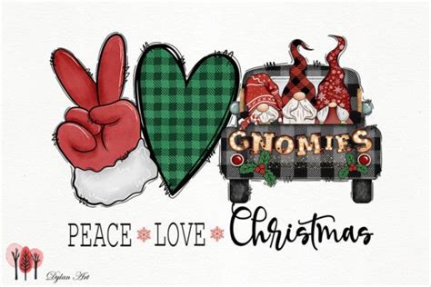 Peace Love Christmas Sublimation Graphic By Dylanart Creative Fabrica