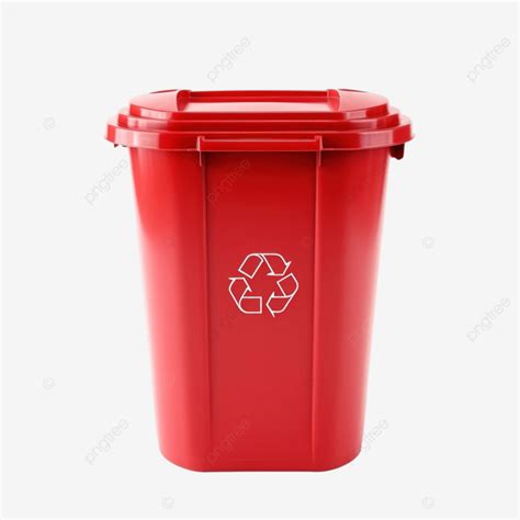 red recycle bin red bin clean png transparent image  clipart