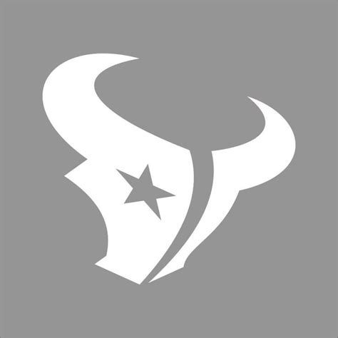 Houston Texans Nfl Team Logo 1 Color Vinyl Decal Sticker Car Window