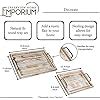 Amazon Creekview Home Emporium Wood Serving Trays Pk Nesting