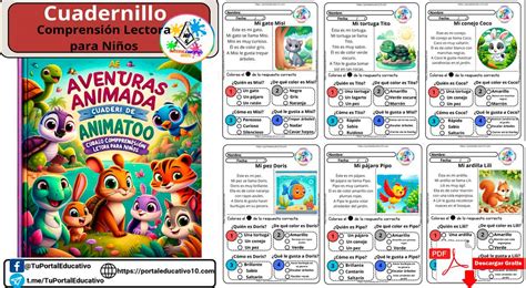 Aventuras Animadas Cuadernillo De Comprensi N Lectora Para Ni Os