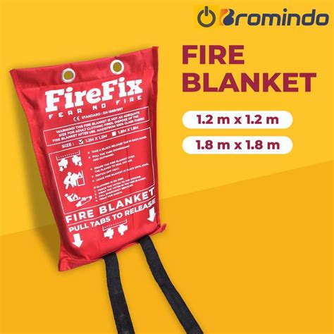 Jual Fire Blanket Selimut Alat Pemadam Api Firefix Menghindari